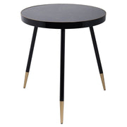 Venus Side Table - Black & Gold Finish