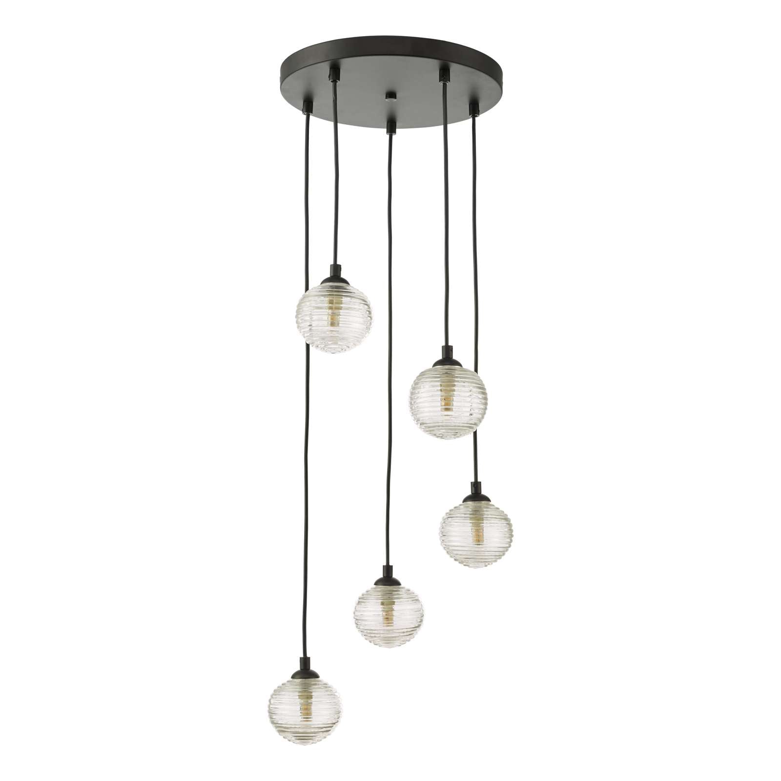 Federico 5 Light Cluster Pendant In Various Finishes G9