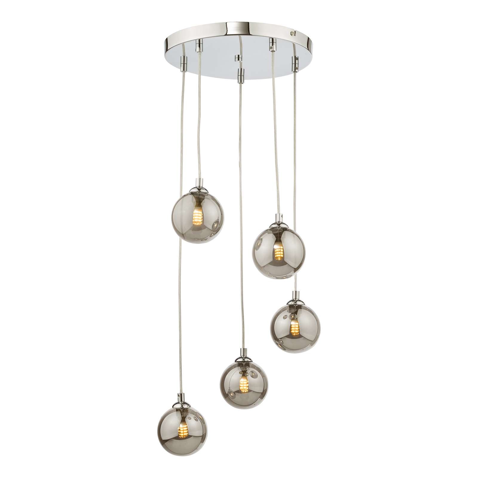 Federico 5 Light Cluster Pendant In Various Finishes G9