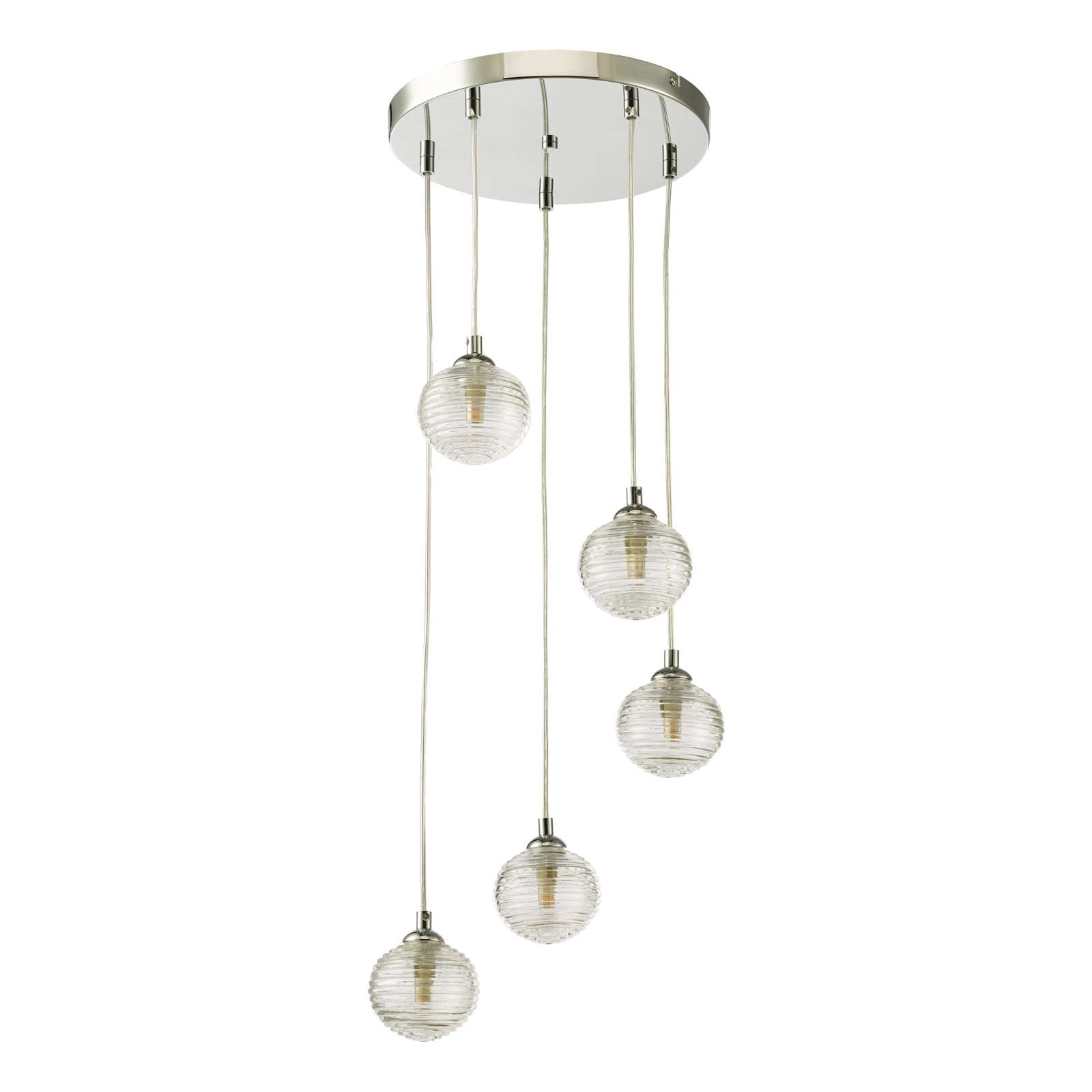Federico 5 Light Cluster Pendant In Various Finishes G9