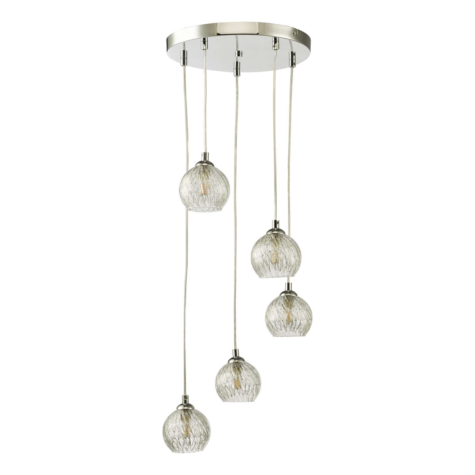 Federico 5 Light Cluster Pendant In Various Finishes G9