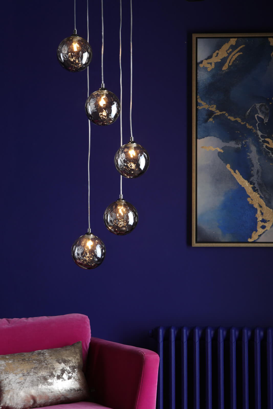 Federico 5 Light Cluster Pendant In Various Finishes G9
