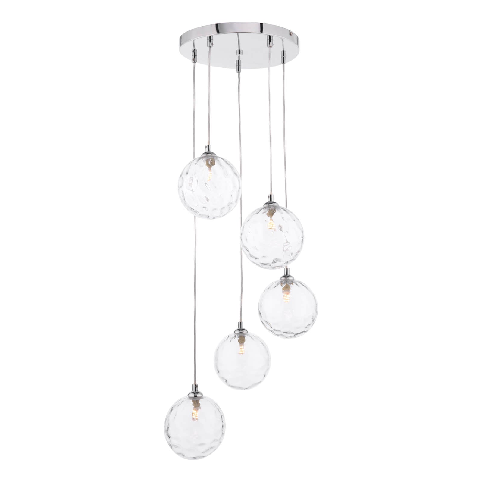 Federico 5 Light Cluster Pendant In Various Finishes G9