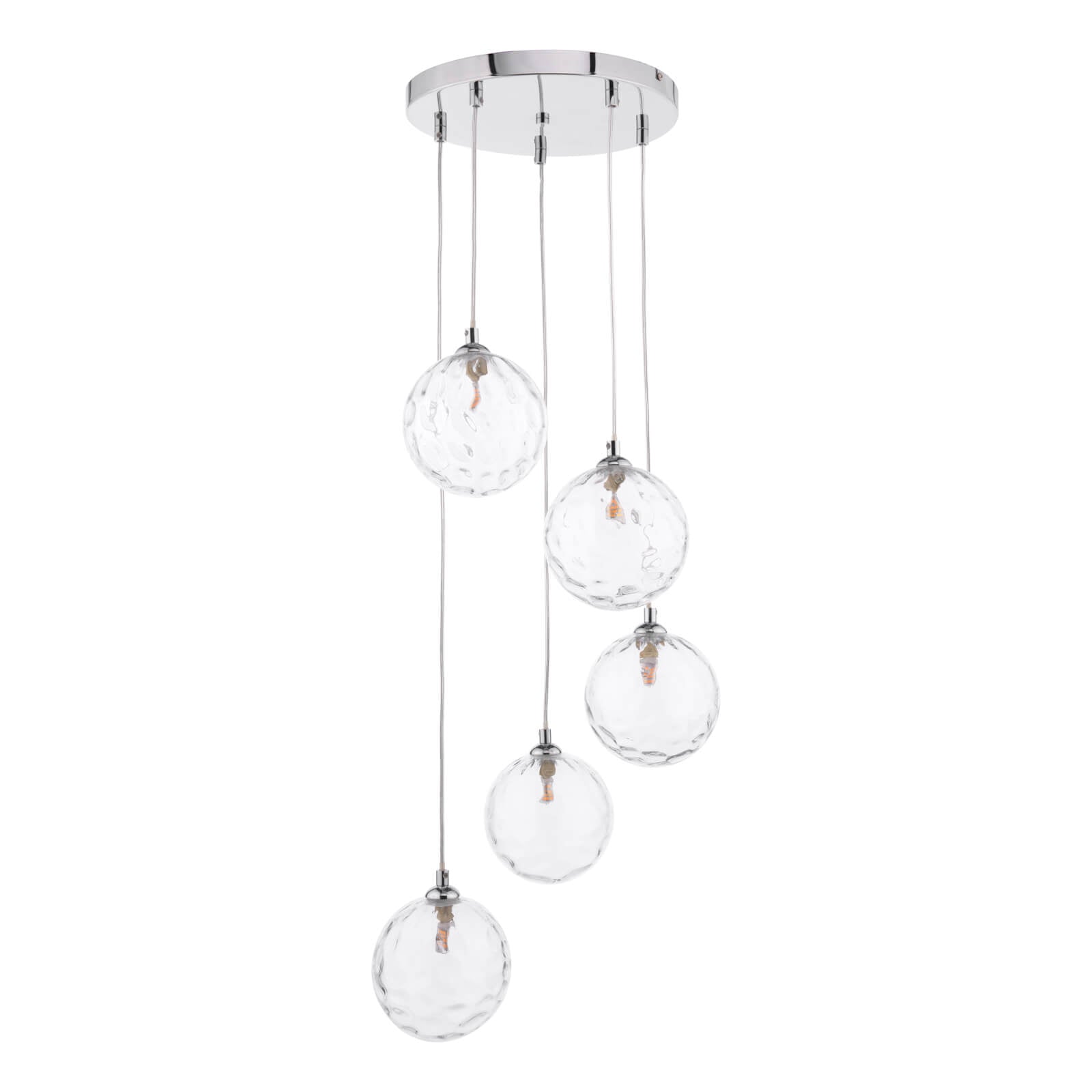 Federico 5 Light Cluster Pendant In Various Finishes G9