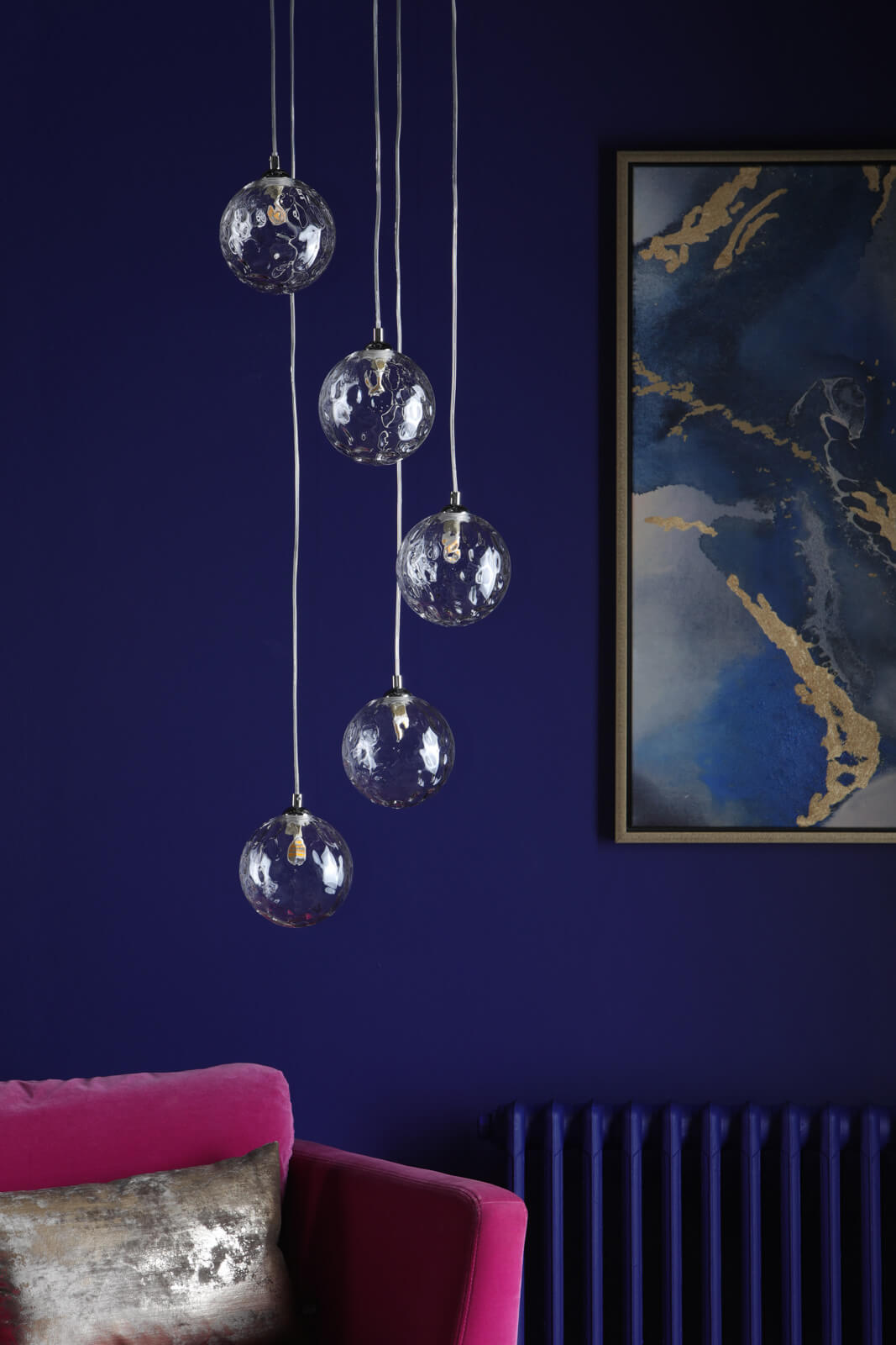 Federico 5 Light Cluster Pendant In Various Finishes G9