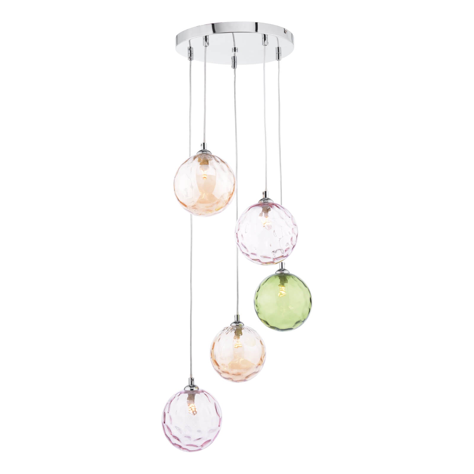 Federico 5 Light Cluster Pendant In Various Finishes G9