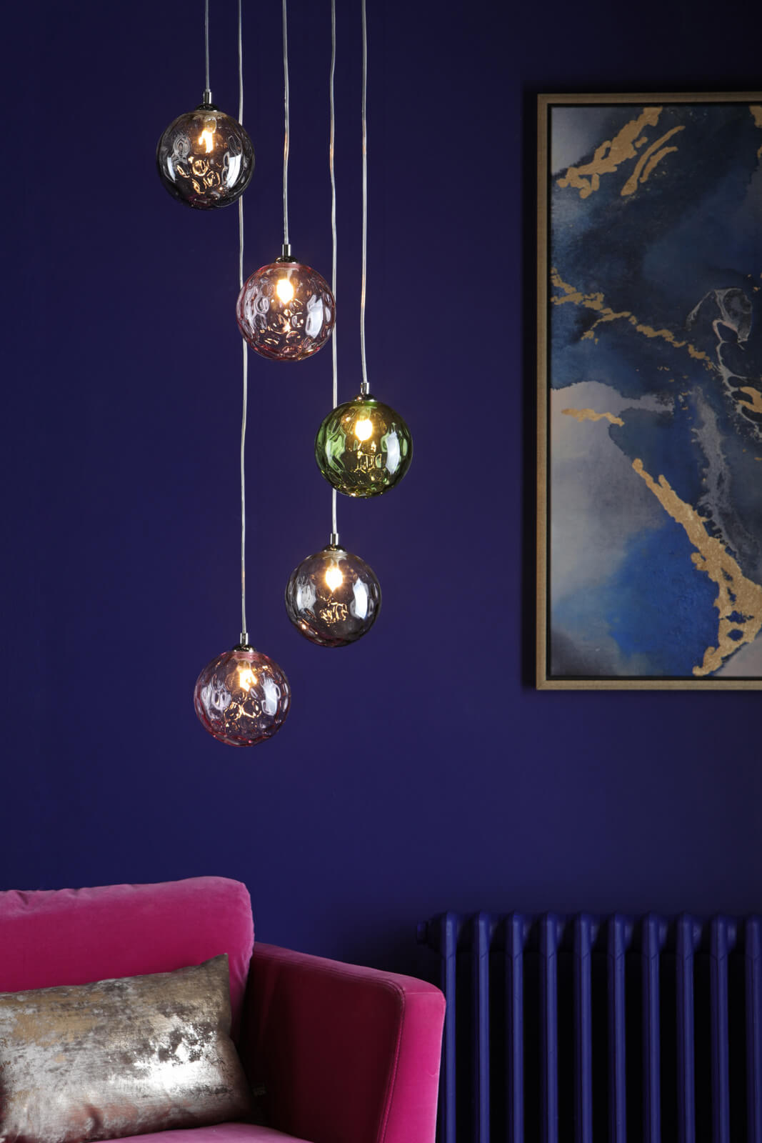 Federico 5 Light Cluster Pendant In Various Finishes G9