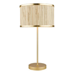 Fenella Table Lamp Gold Leaf With Seagrass Shade E14