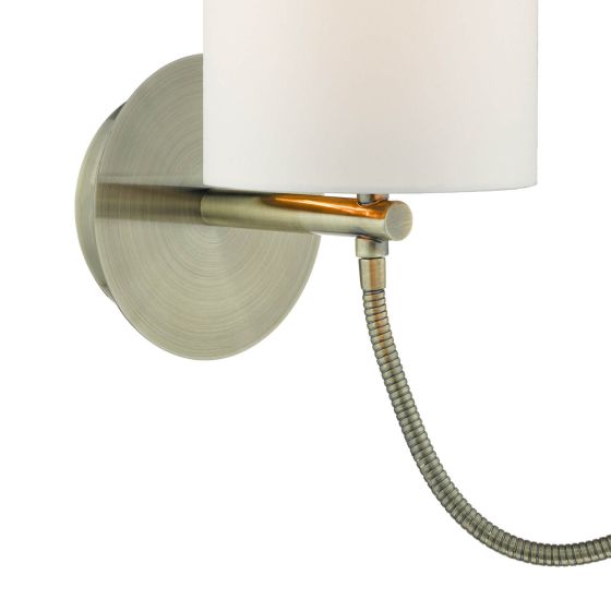 Feta Wall Light LED- Polished Chrome & Antique Brass Finishes