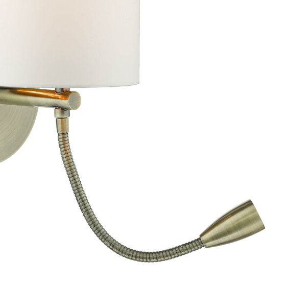 Feta Wall Light LED- Polished Chrome & Antique Brass Finishes