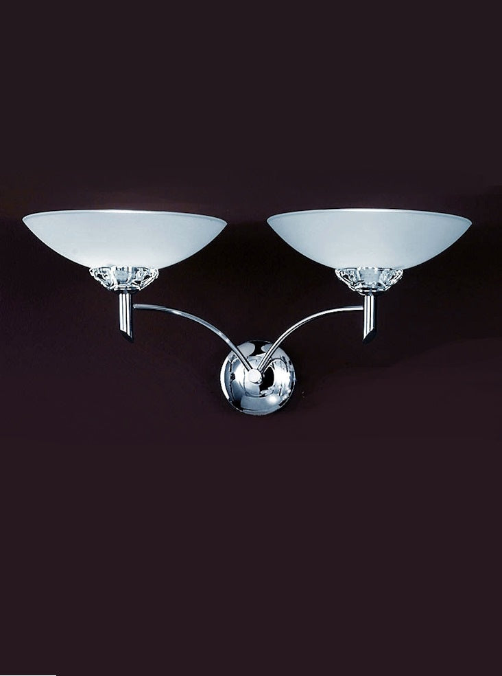 Negroni 1/2Lt Wall Bracket - Chrome/Bronze Finish