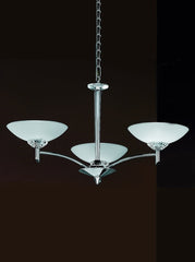 Negroni 3/5Lt Chandelier/Semi Flush Ceiling Light - Chrome/Bronze Finish