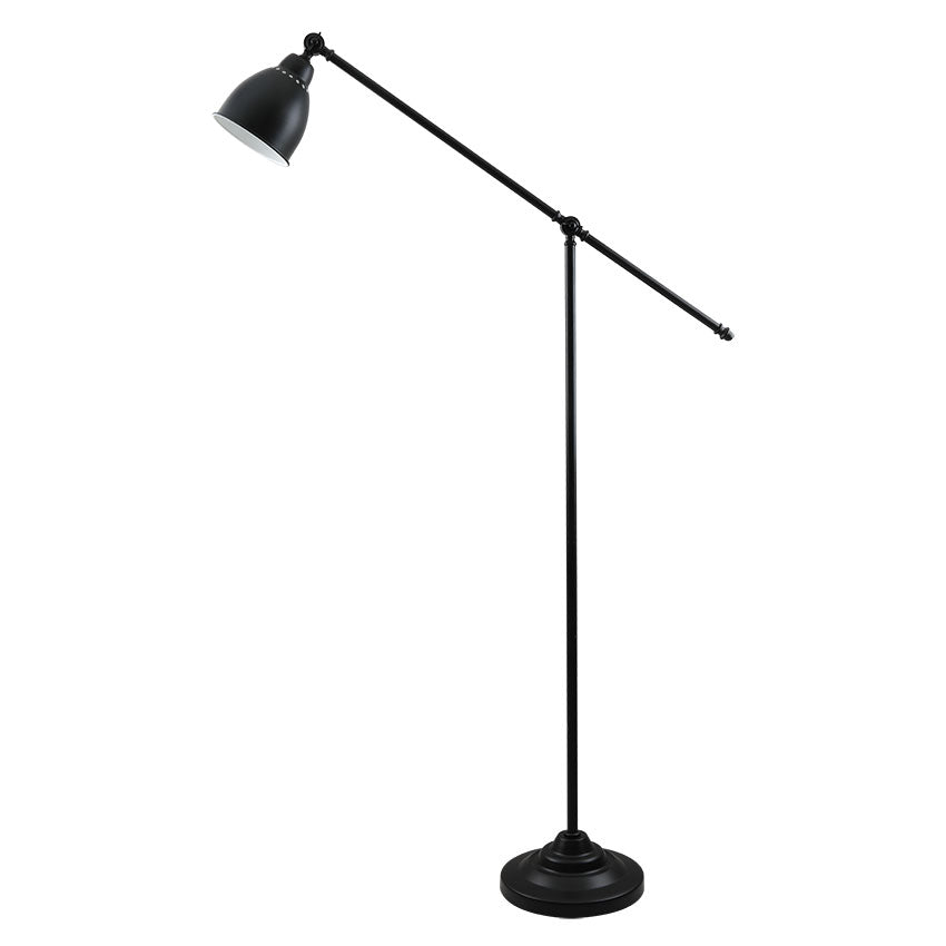 Praie Task Floor Lamp- Brass/ Black