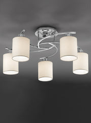 Hector 3/5Lt Indoor Semi Flush Ceiling Light - Chrome Finish