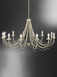 Filo 12/16Lt Double Height Light - Cream/Black Finish