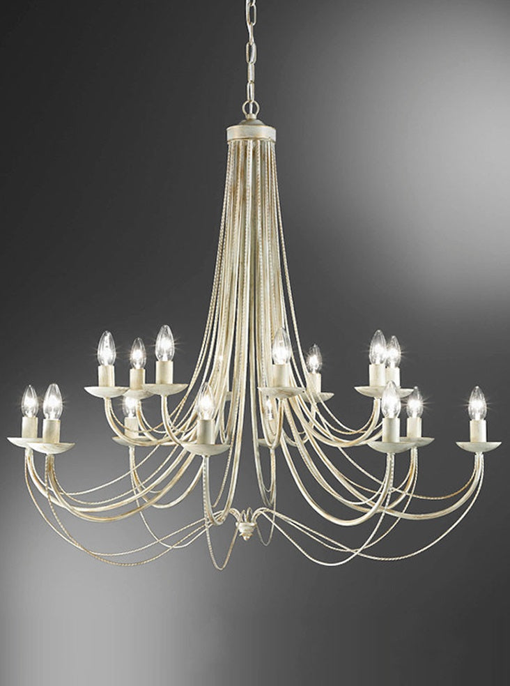 Filo 12/16Lt Double Height Light - Cream/Black Finish