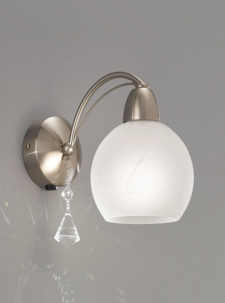 Athena 1/2Lt Wall Bracket - Satin Nickel/Bronze Finish