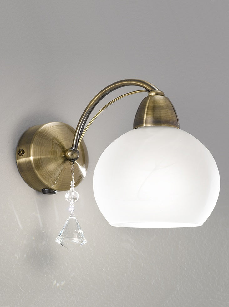 Athena 1/2Lt Wall Bracket - Satin Nickel/Bronze Finish