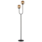 Taishan Floor Lamp E14 Black/Matt Brass