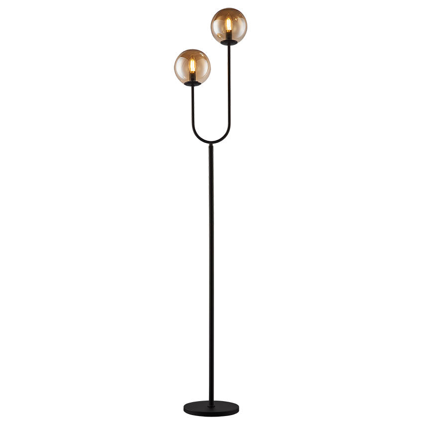 Taishan Floor Lamp E14 Black/Matt Brass