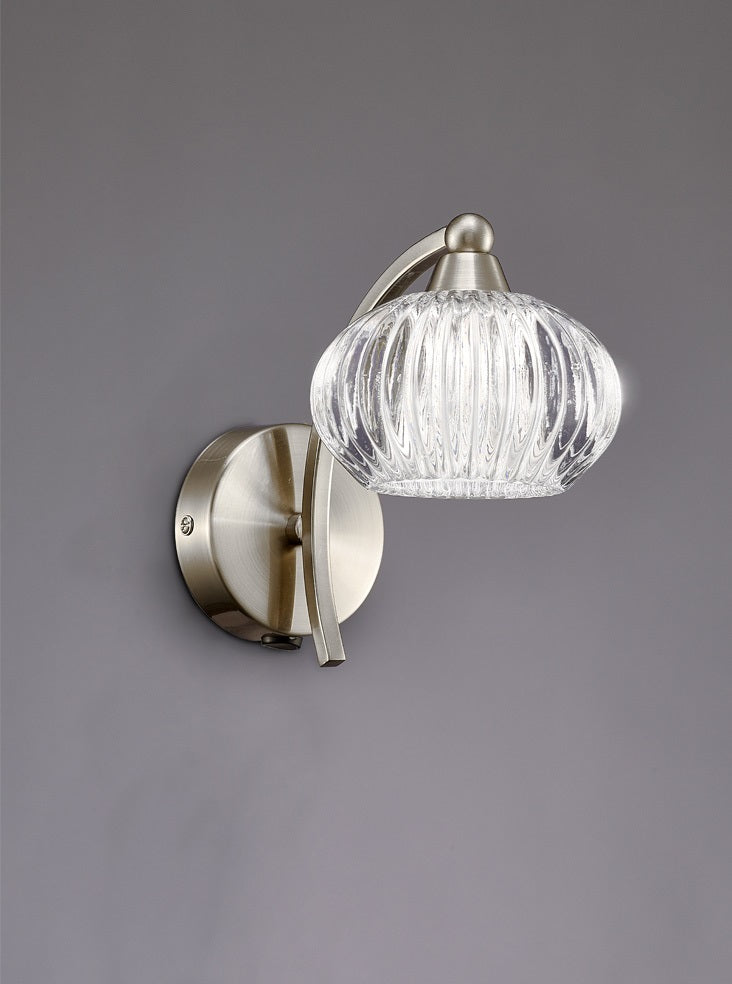Ripley 1/2Lt Wall Bracket -  Satin Nickel/Bronze Finish