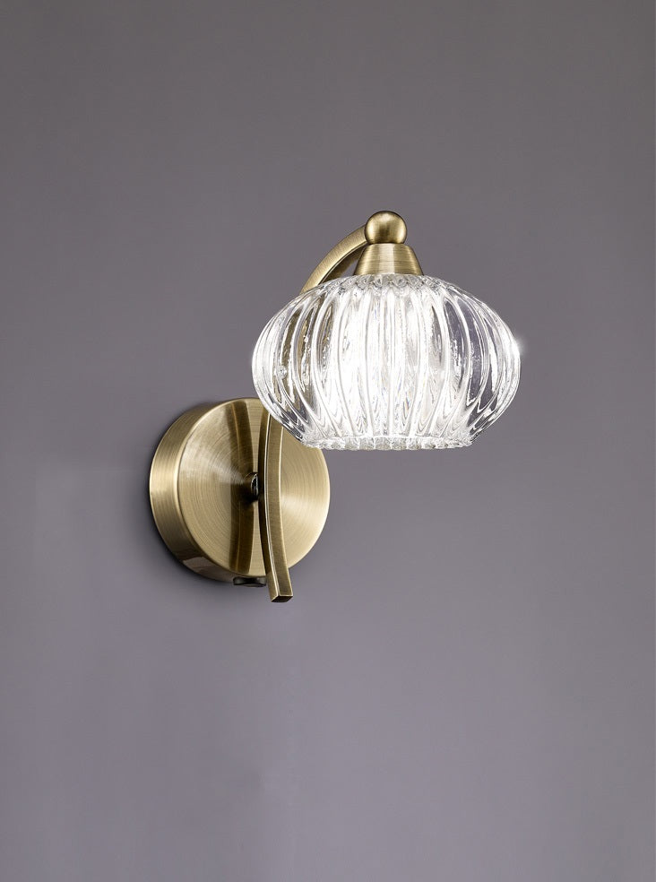 Ripley 1/2Lt Wall Bracket -  Satin Nickel/Bronze Finish