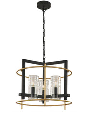 Bisto 3Lt Centre Ceiling Light - Antique Iron Finish
