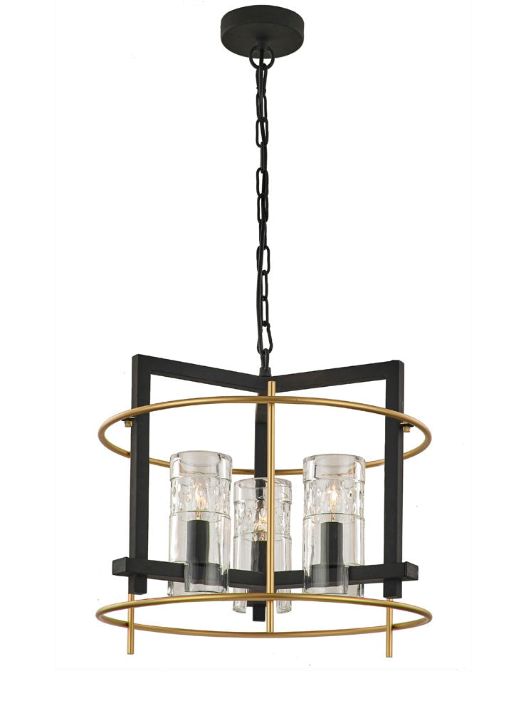 Bisto 3Lt Centre Ceiling Light - Antique Iron Finish