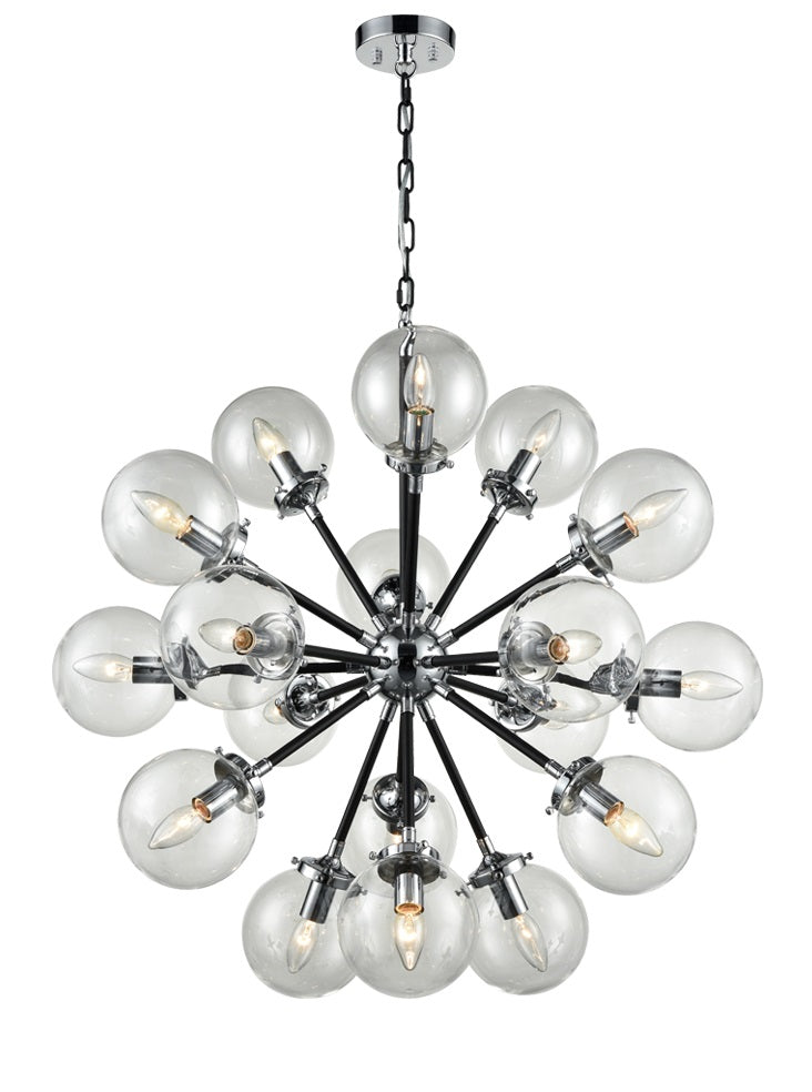 Retract 18 Double Height Fitting - Black & Silver Finish