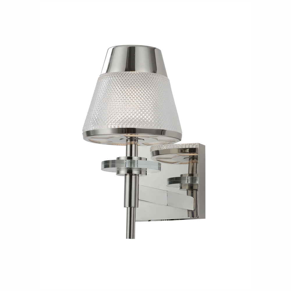 Dexter 1Lt Wall Bracket - Chrome Finish