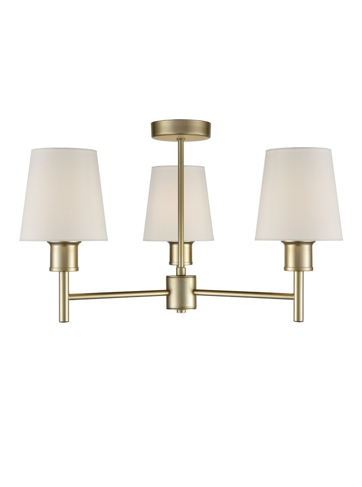 Tunisia 1/2Lt Indoor Semi Flush Ceiling Light in Various Finish