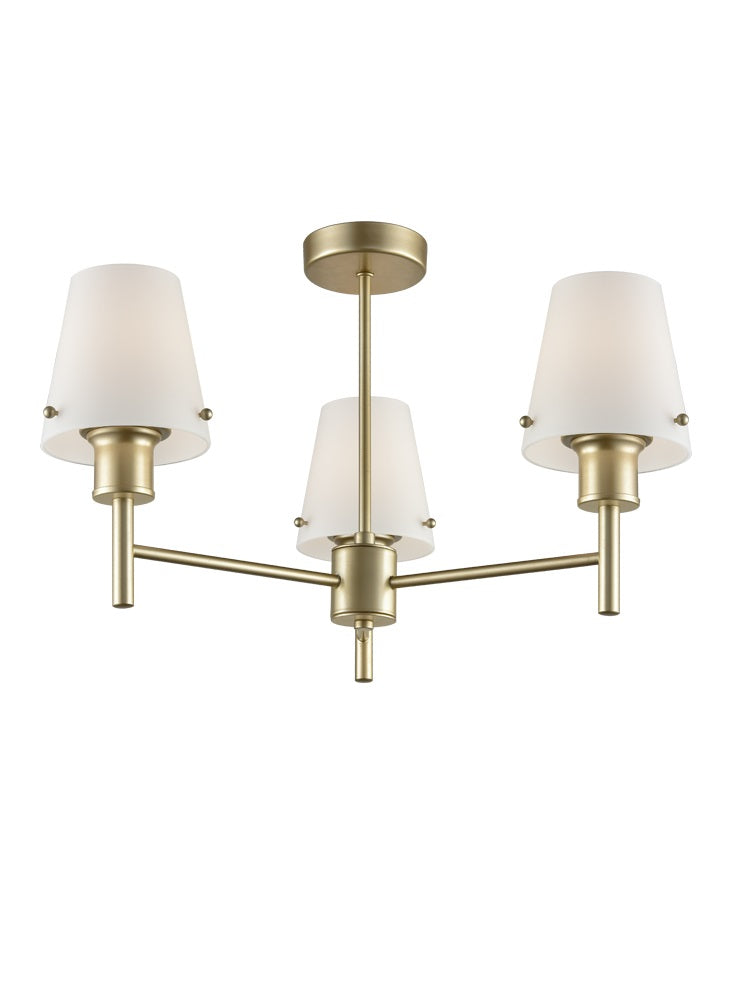 Tunisia 1/2Lt Indoor Semi Flush Ceiling Light in Various Finish