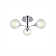 Clementine 3/5/6Lt Semi Flush Ceiling Light - Chrome Finish