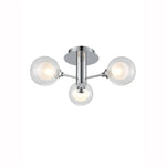 Clementine 3/5/6Lt Semi Flush Ceiling Light - Chrome Finish