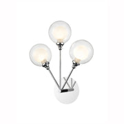 Clementine 3lt Indoor Double Wall Light - Chrome Finish