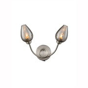 Tulip 2Lt Indoor Double Wall Light - Satin Nickel