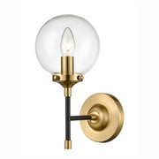 Attract 1 light Wall Bracket - Black & Gold Finish