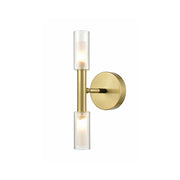 Baton 2 light Wall Bracket - Bronze Finish