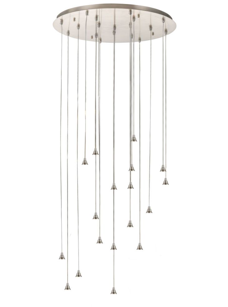 Ritz 3/6/18Lt Cluster Ceiling Light Fitting Only - Satin Nickel Finish