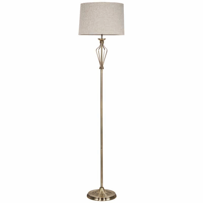 Clodagh Floor Lamp - Antique Brass