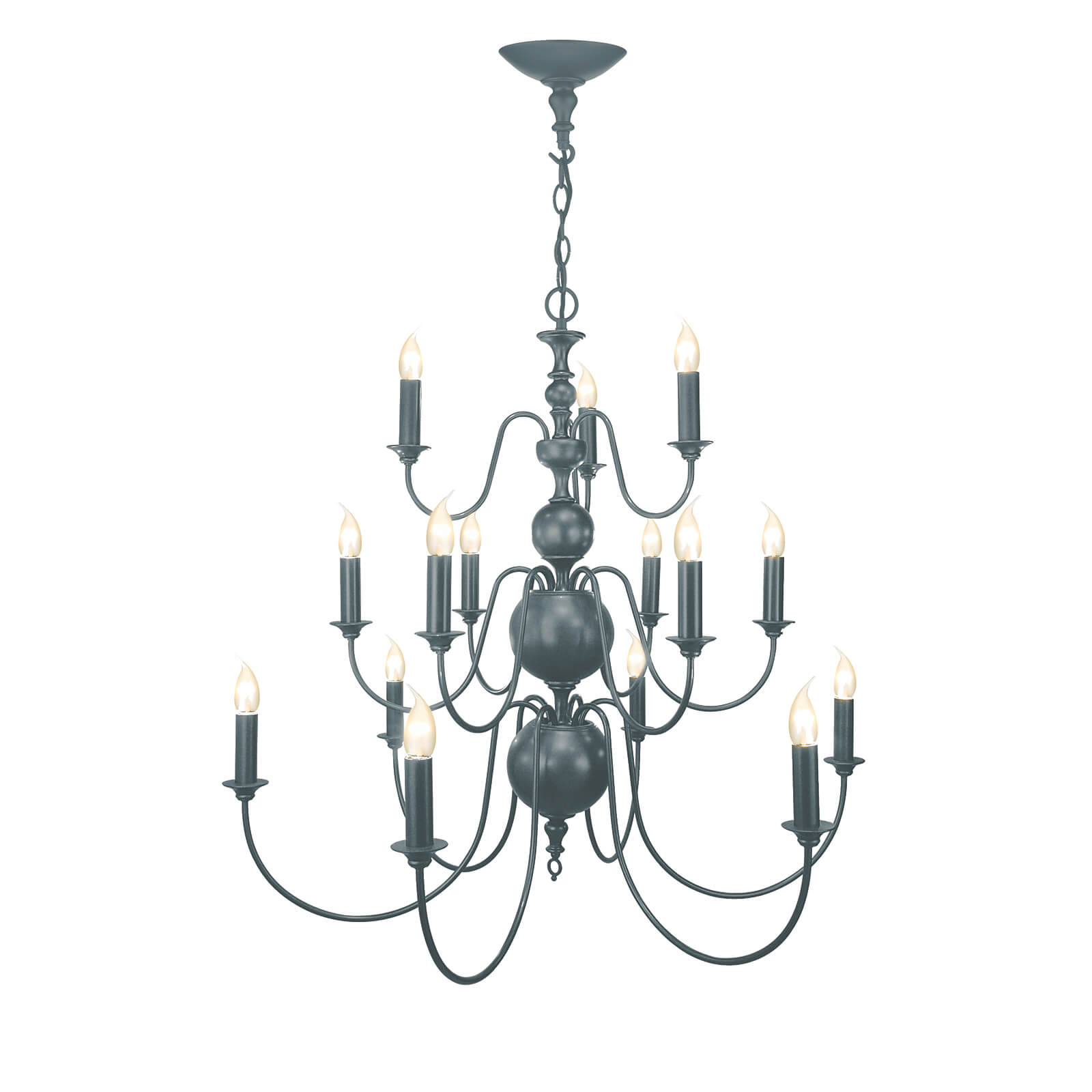 David Hunt Flemish 3/5/9/15Lt Multi-Arm Pendant Various Finish