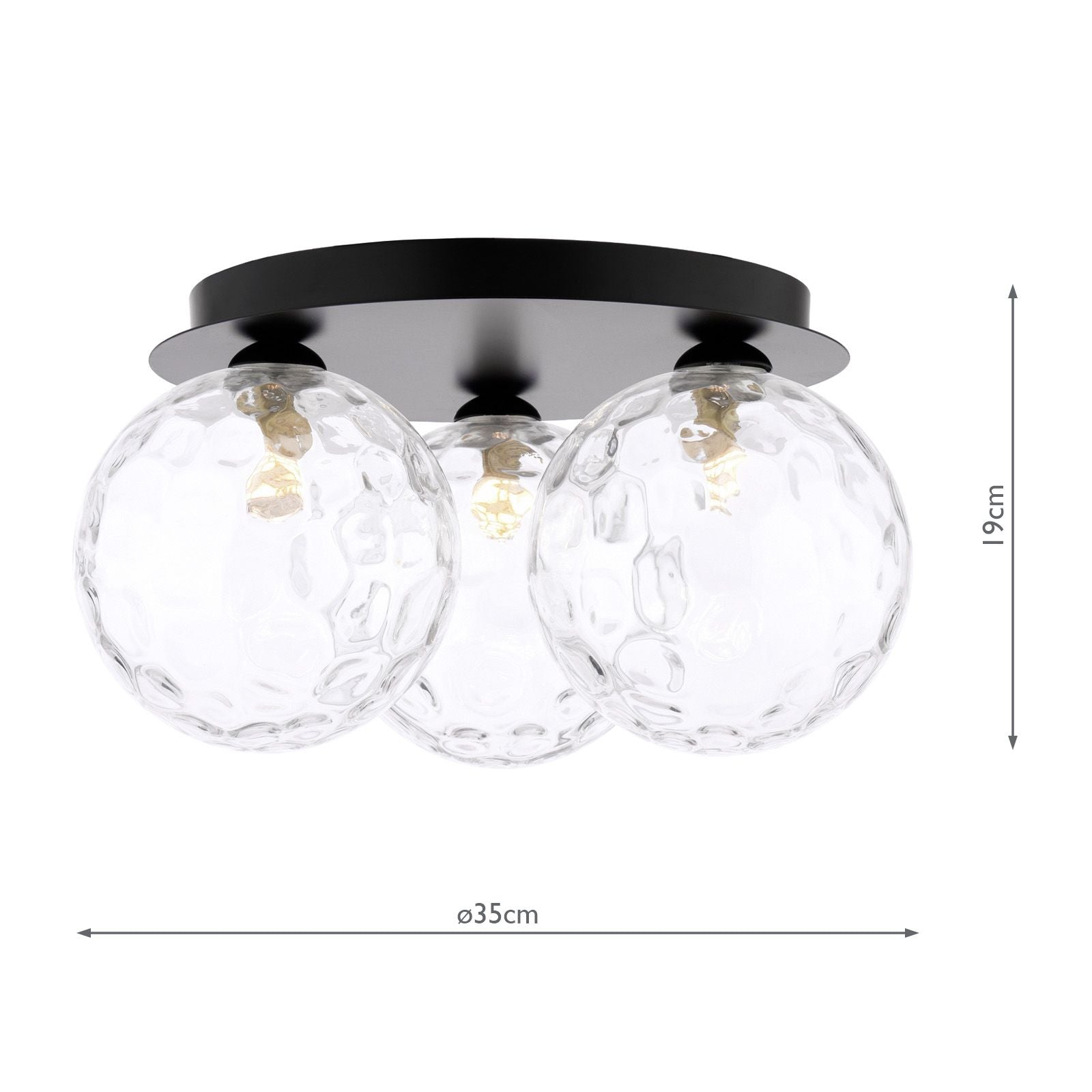 Foley 3/5 Lt Flush Light -Various Finishes