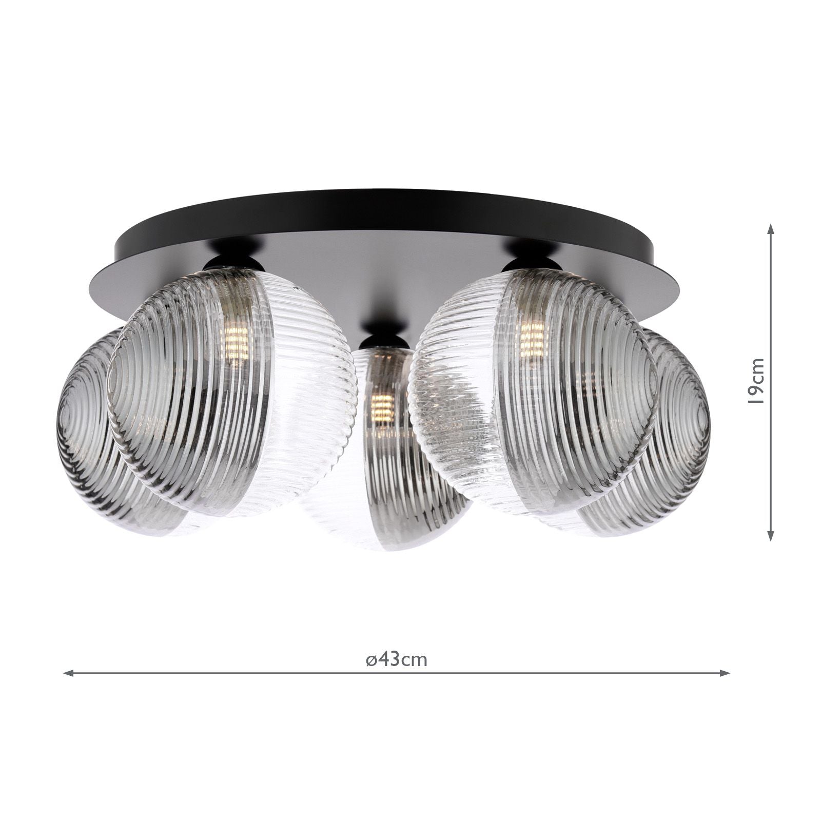 Foley 3/5 Lt Flush Light -Various Finishes