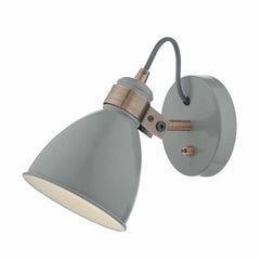 Frederick Single Wall Spotlight - Satin Grey