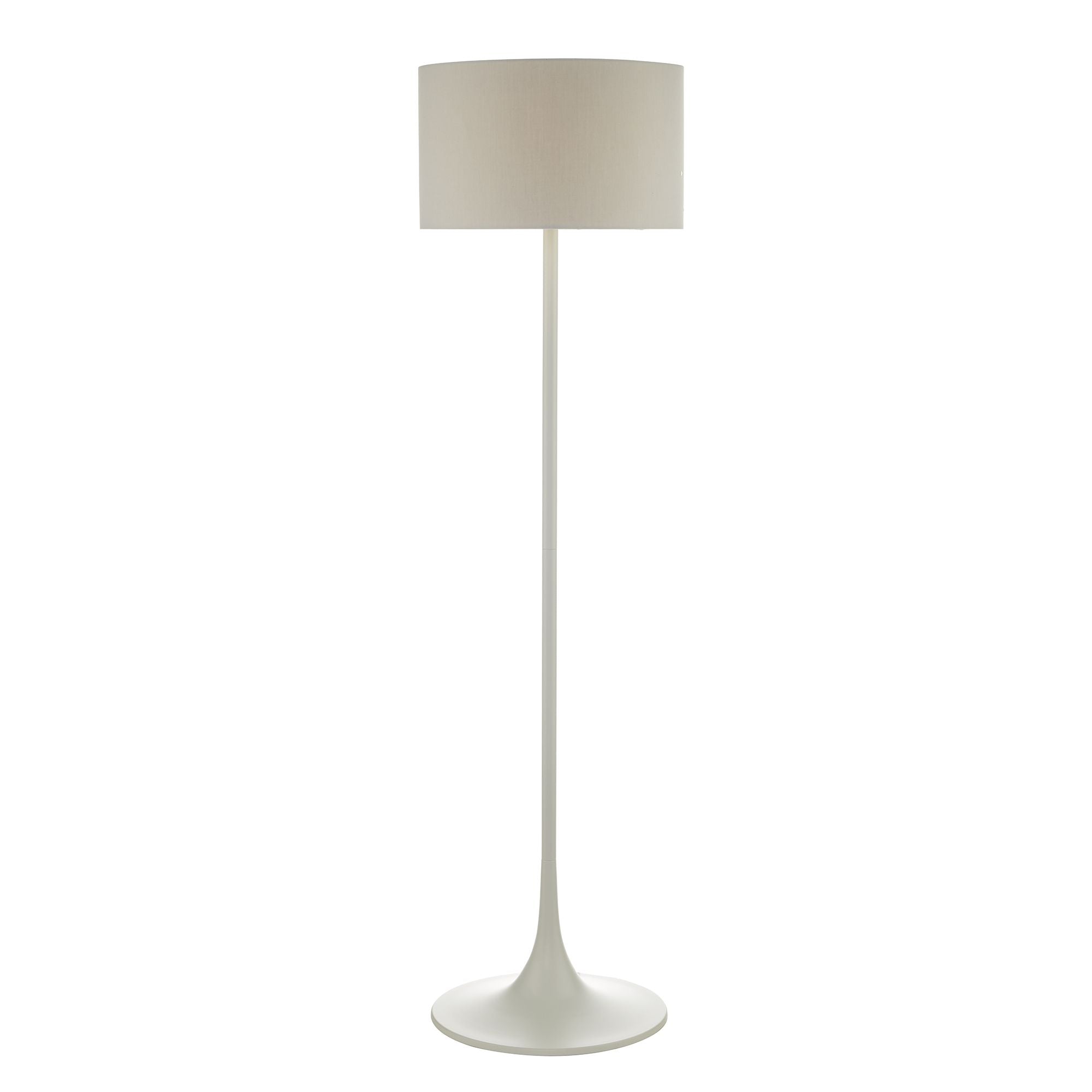 Funchal Floor Lamp Grey With Shade E27