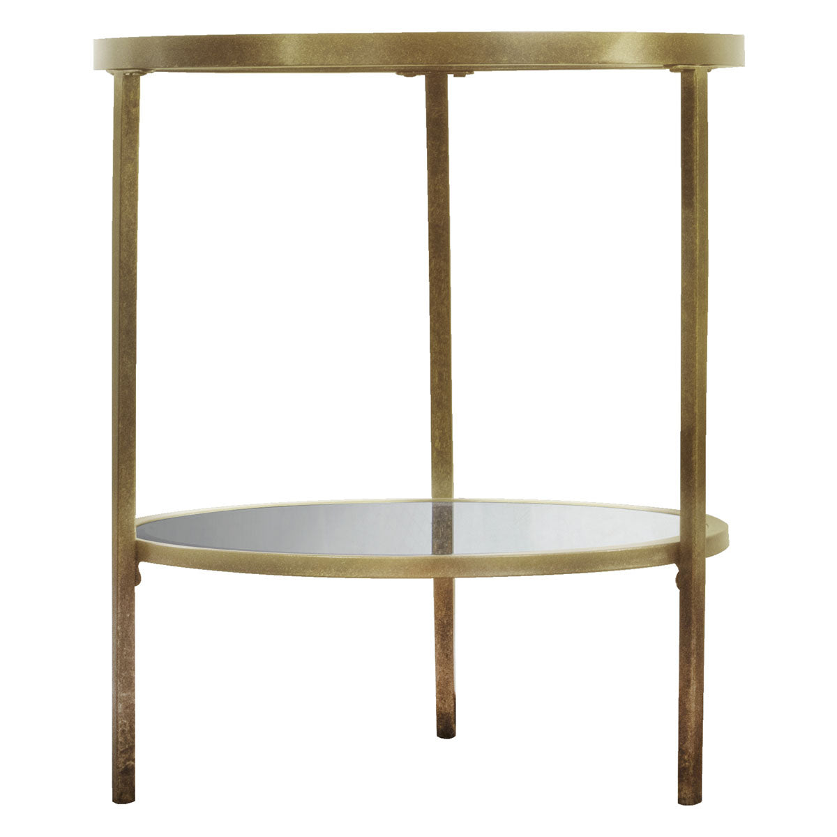 Hudson Side Table Champagne/ Aged Bronze