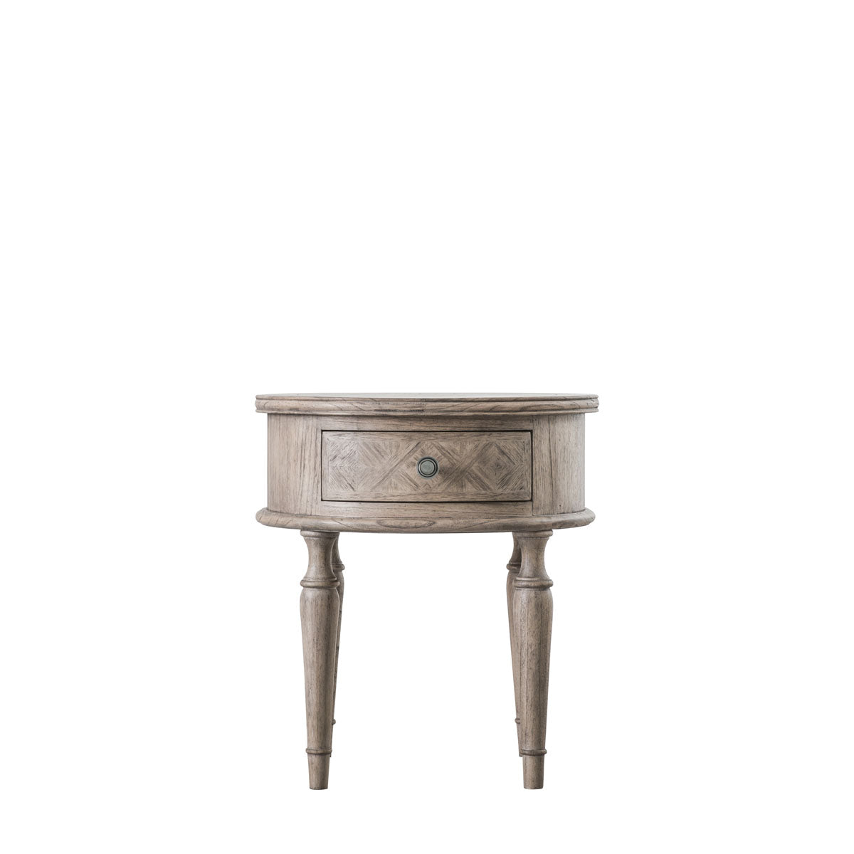 Mustique 1 Drawer Side Table- Round/ Square