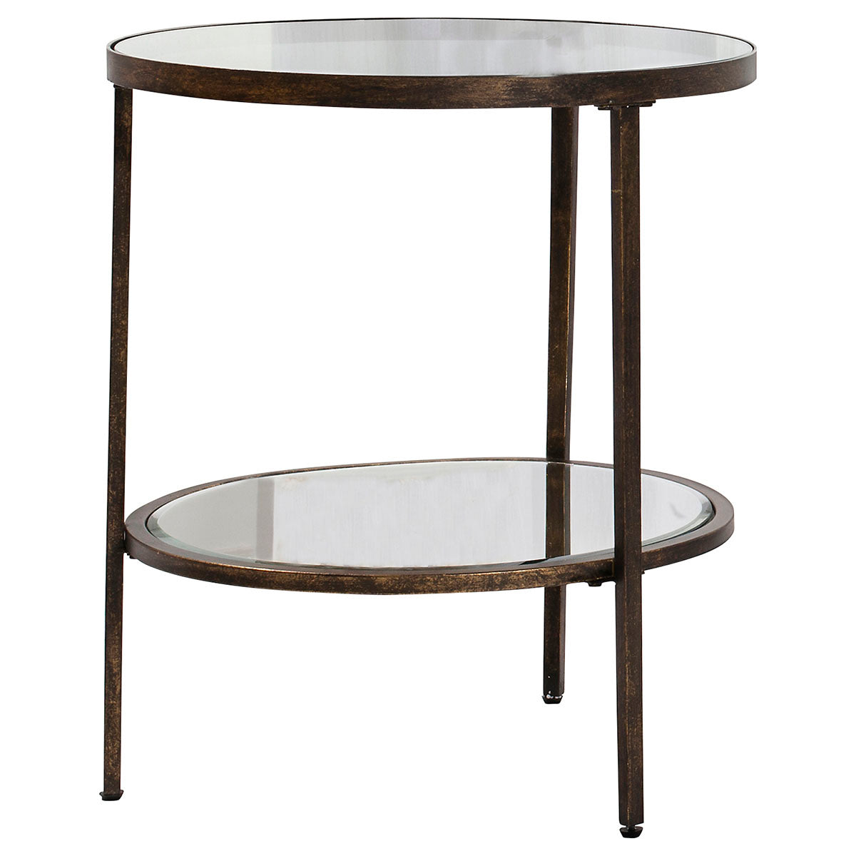 Hudson Side Table Champagne/ Aged Bronze