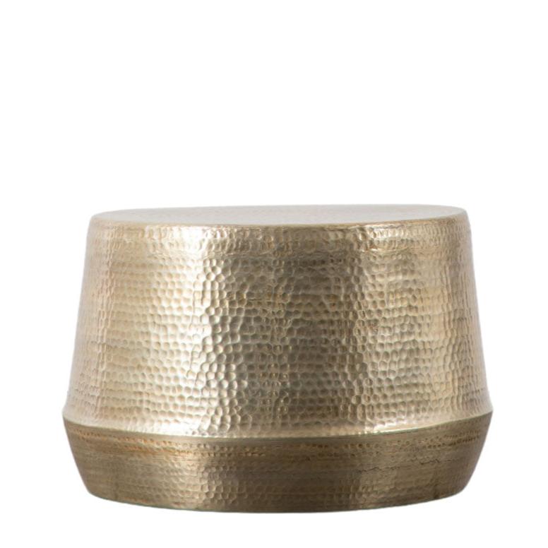 Manderin Hammered Metal  Coffee Table - Antique Brass