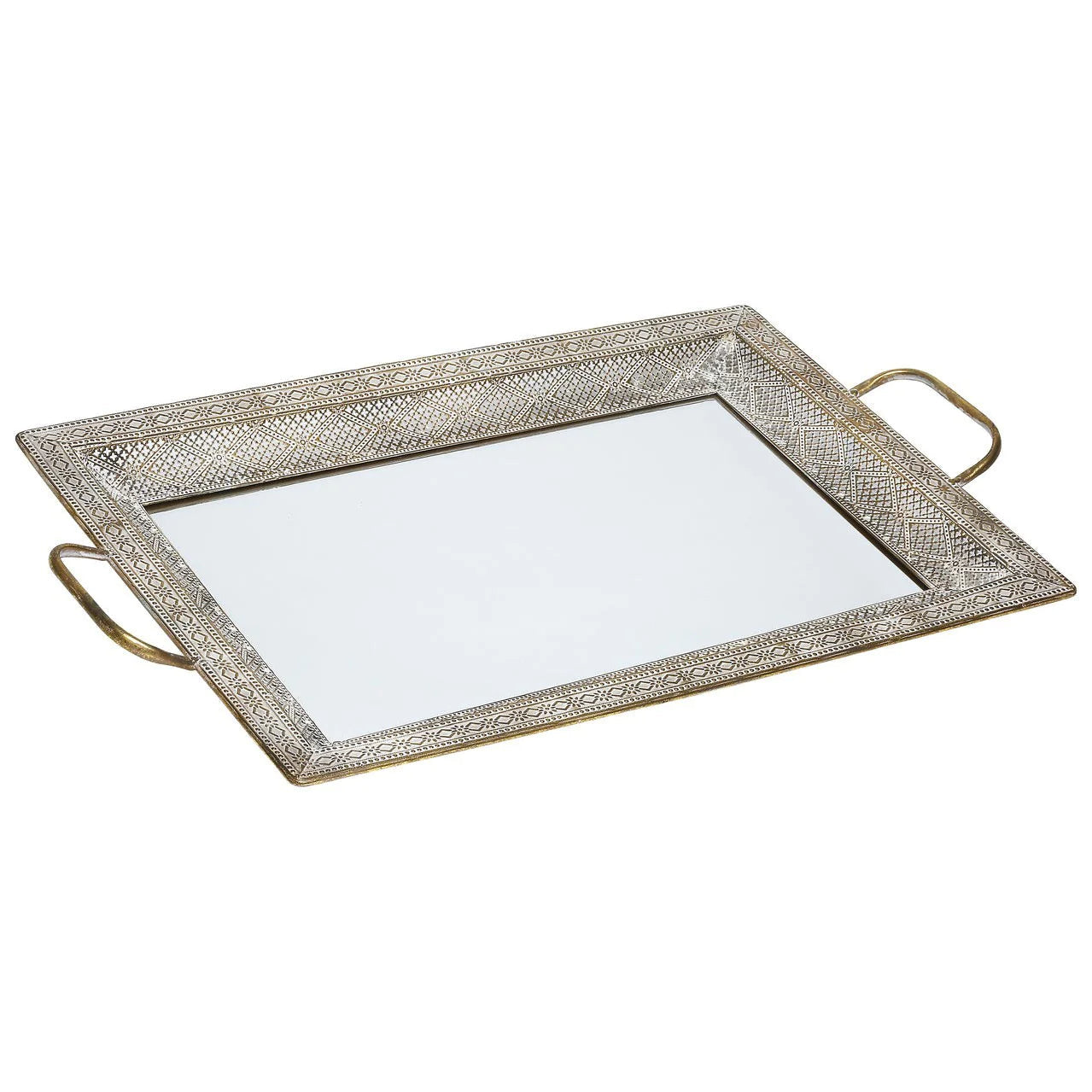 Latifa Tray Set of 3 - Mirrored Finish